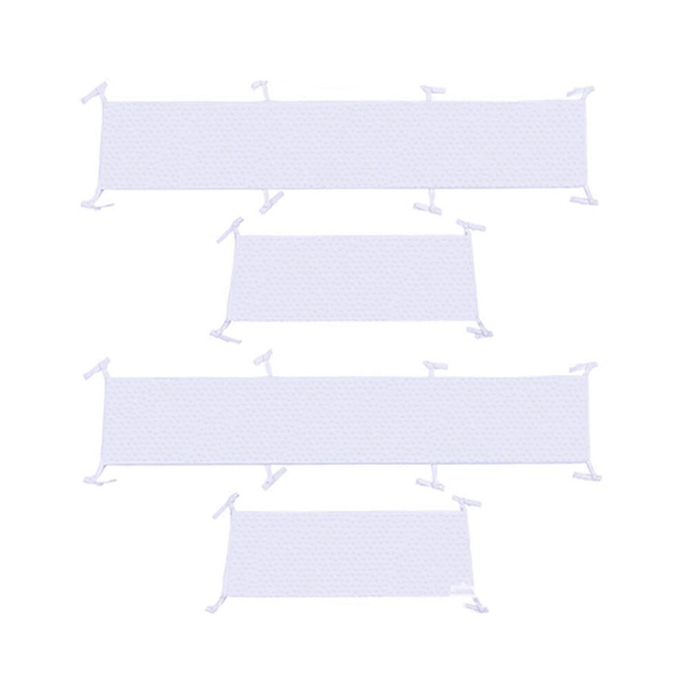 4 pçs berço do bebê pára-choques almofadas confortáveis do berçário para berços padrão forro de berço para o bebê seguro guardas protetor grosso novo