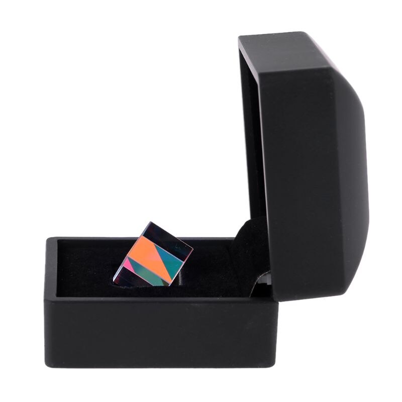 Pryzmat łączy sześcian 6 stron optyczny szklany pryzmat RGB Len z podświetlana tablica prezent qyh