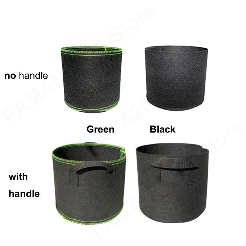 1 2 3 Gallon Plant Grow Bags Planter Pots Non-Woven Fabric Nursery Flower Pots Tree Planting Growth Bag m20