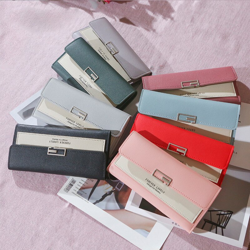 Long Zipper Wallet Women Luxury Leather  Wallets For Women Purse Credit Card Coin Purses Girl Carteira Feminina Wallets