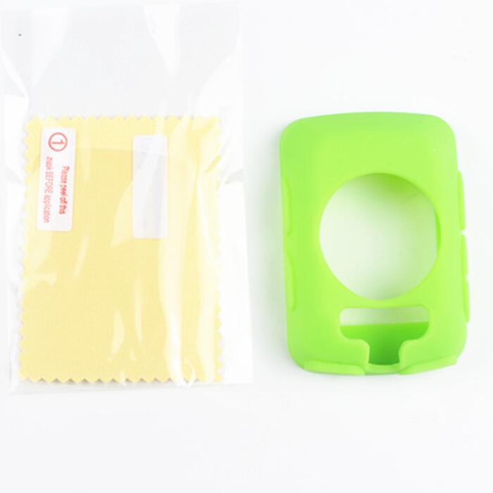 Edge 520-funda protectora de goma de silicona para ordenador, película protectora para pantalla LCD para Garmin Edge 520