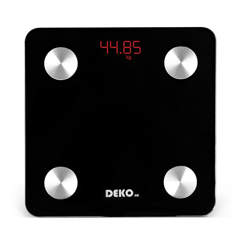 DEKO Digital Body Fat Scale Smart Bluetooth Weight Scale Health Monitor Weighing Scale For Body Weight: Black