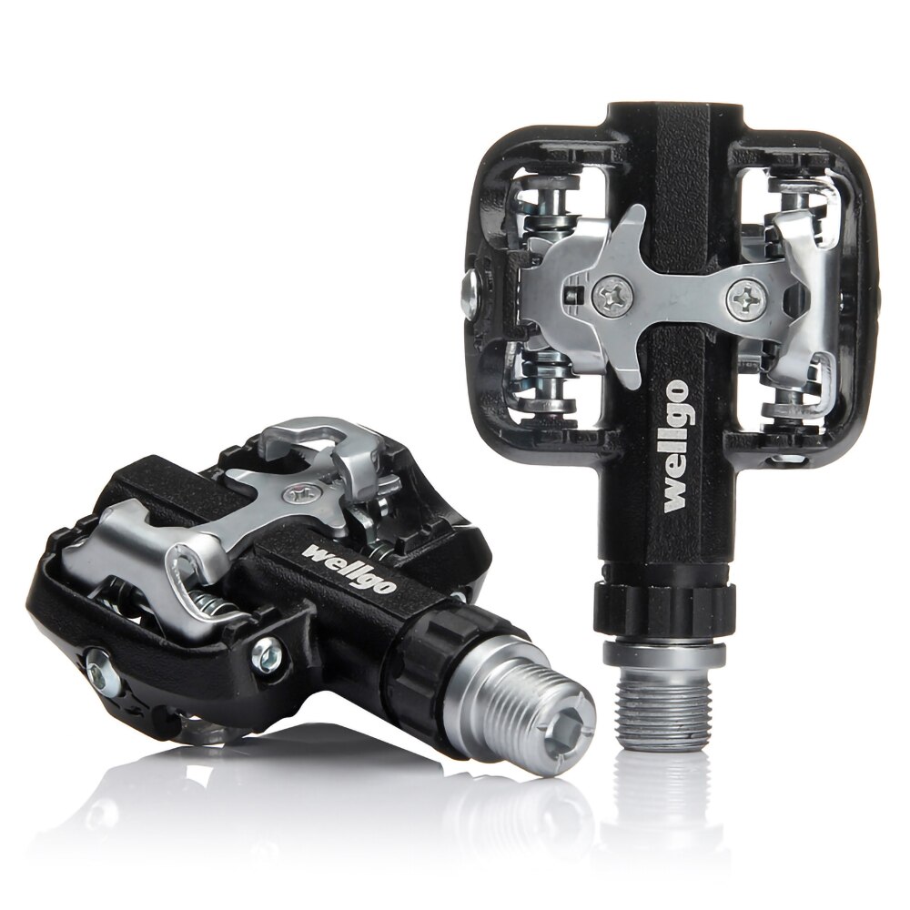 Wellgo WM001 Ultralight Aluminum Alloy Mountain Bike Pedal Sealed Bearing Clipless pedal SPD Bike Pedals Bicycle Parts