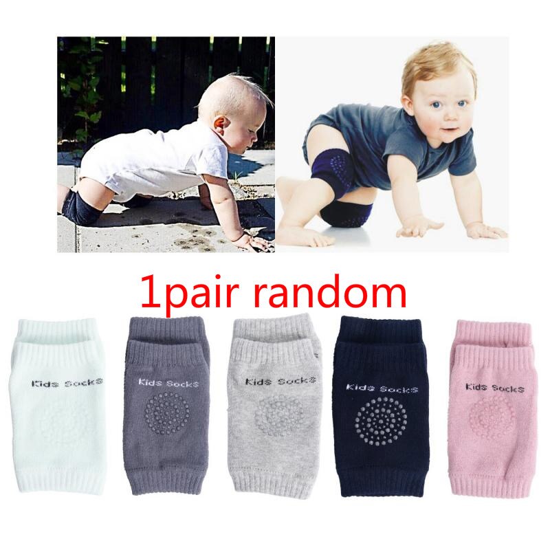 Baby Crawling Cotton Sock Girl Boys Knee Protector Soft Cotton Toddler Baby Knee Pads Safety Crawling Knee Coverage Accessories: 06 random