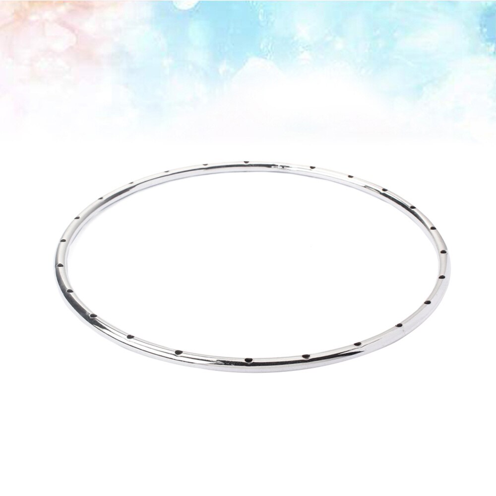 Guitar Part Violin Ukulele Mandolin Iron Musical Instrument Tension Hoop Flanges for 11 Inch Banjo HA203 (Silver)