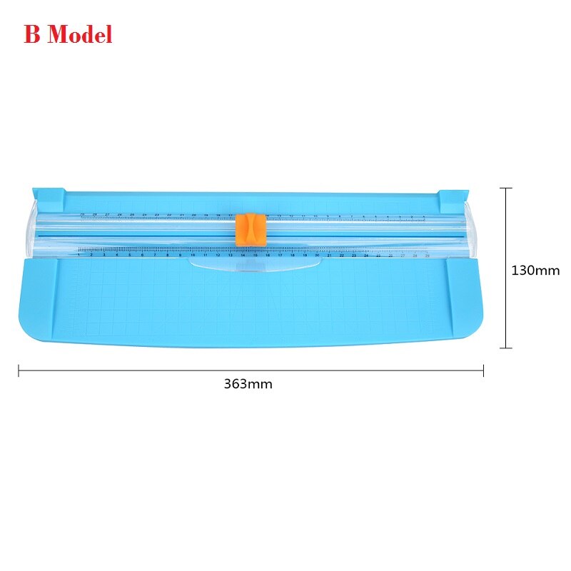 A4 Precision Paper Photo Trimmer Cutter Scrapbook Trimmer Lightweight Office Plastic Labels Photo Cutting Mat Machine: Blue A