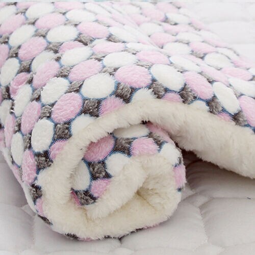 Mat Bed Soft Puppy Pet Supplies Blanket Dog Plush Sleeping Cat Warm Blankets: 4 / 49cm  32cm