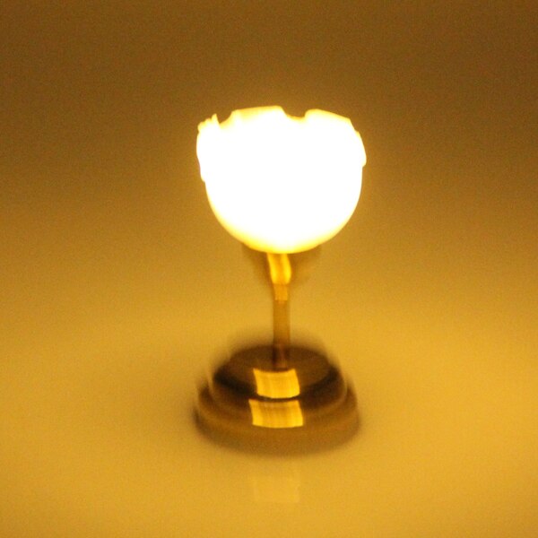 1/12 LED Light Lamp W/ Button Battery Dollhouse Mini Part[Ceiling Lamp]