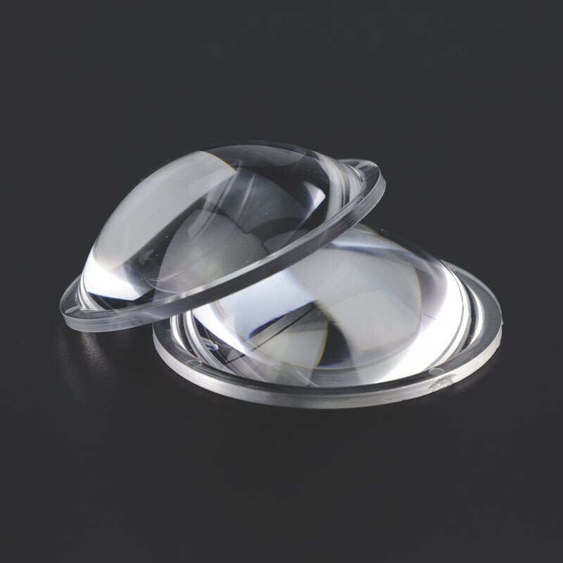 5Stck 35-49,3mm Optische PMMA Kunststoff Brennweite LED Plano Konvexen Objektiv DIY Sammellinse