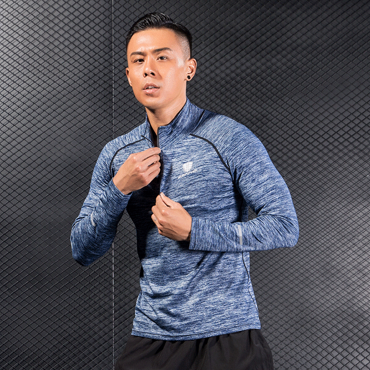 Sports Men Breathable T-shirt Long Sleeve Sport Tops Sportswear Fitness Outdoor Running Mountaineer Clothing Training Shirt