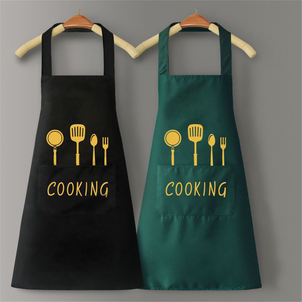 Kitchen Household Cooking Apron Men Women Oil-Proof Waterproof Adult Waist Coffee Overalls Apron Kitchen Accessories