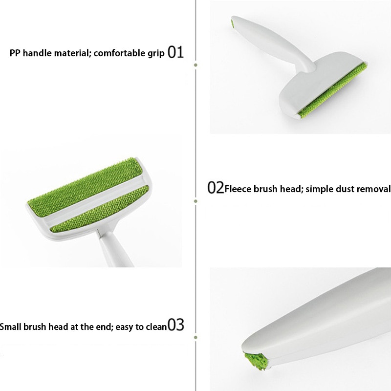 2 Heads Cleaning Brush Sofa Bed Seat Gap Car Air Outlet Vent Dust Remover Lint Dust Brush Hair Remover Home Cleaning Tools