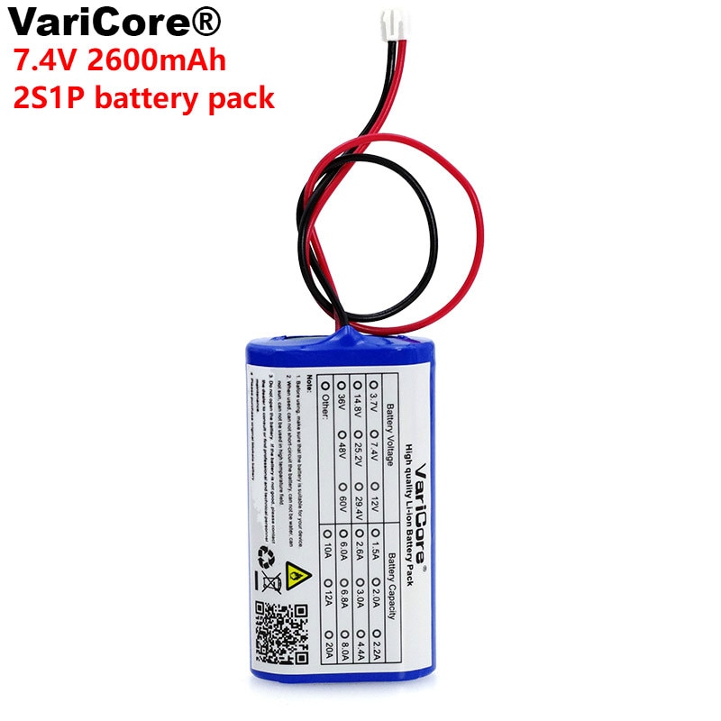 Varicore 7.2 V / 7.4 V / 8.4 V 18650 Lithium Batterij 2600 Ma Oplaadbare Batterij Megafoon Speaker Bescherming board