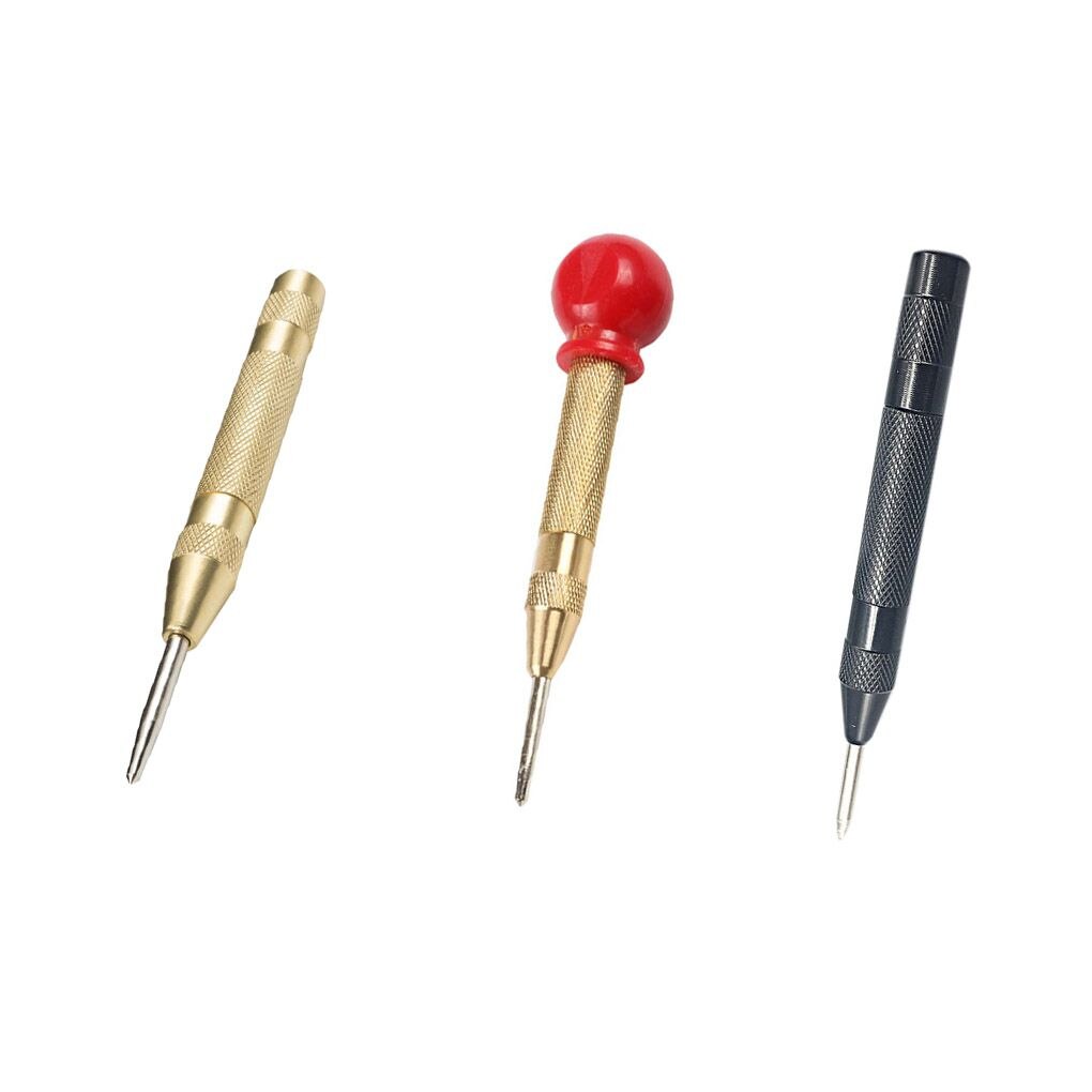1pcs HSS Center Punch Stator Punching Automatic Center Pin Punch Spring Loaded Marking Drilling Tool for steel board walls