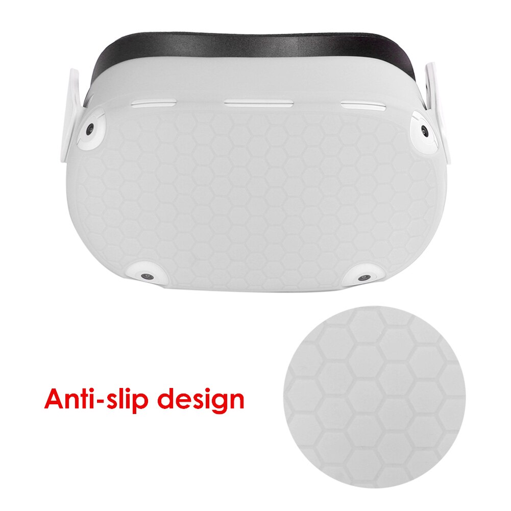 Silicone Beschermende Shell Front Cover Voor Oculus Quest 2 Vr Headset Accessoires Vr Helm Beschermende Front Cover