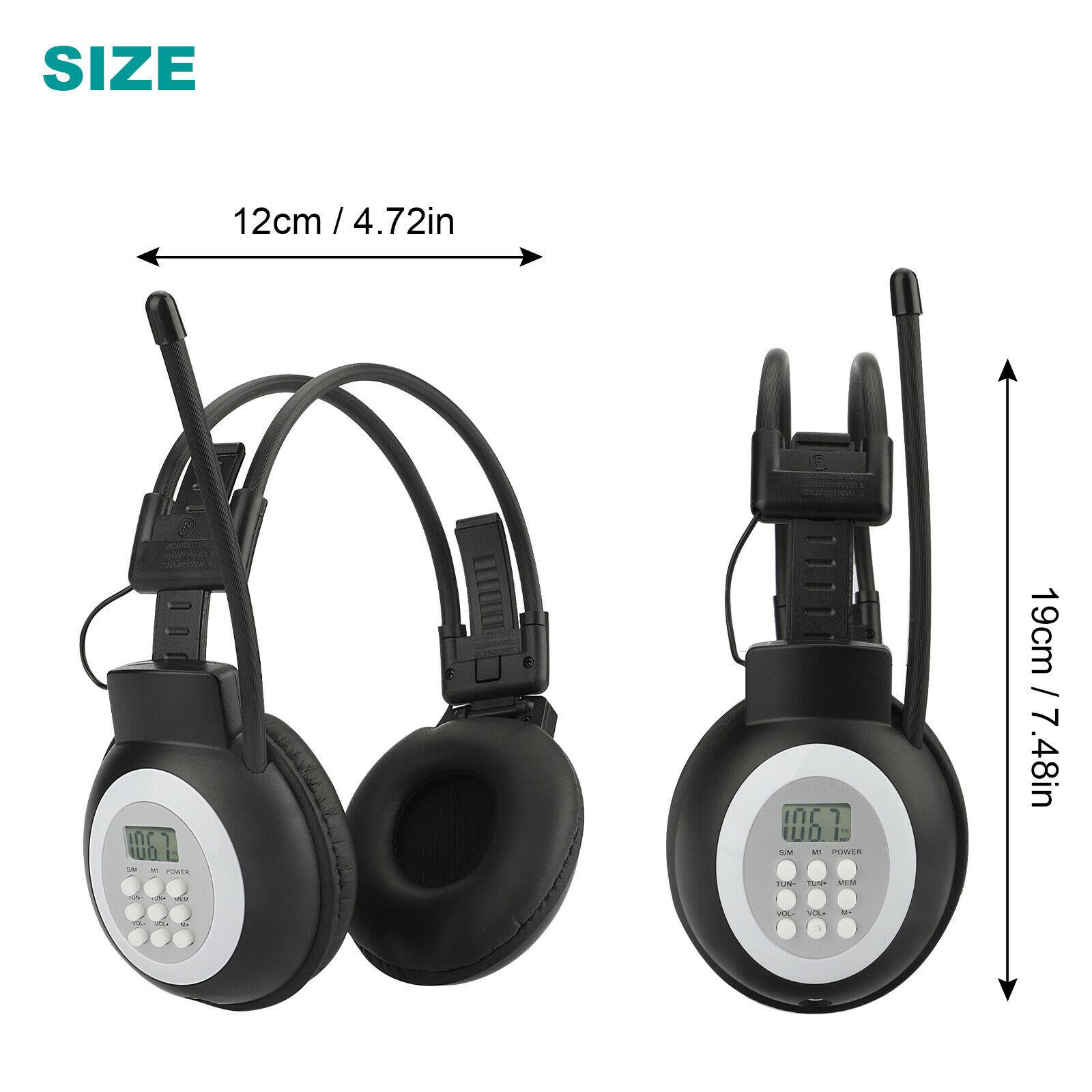 Casque radio personnel portable, casque avec radio intégrée pour la marche