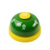 Kæledyrshundtræning potteklokker legetøj hvalpekat pædagogisk legetøj iq interaktiv klokke til pottetræning og kommunikation 7 farver  m3: Grøn