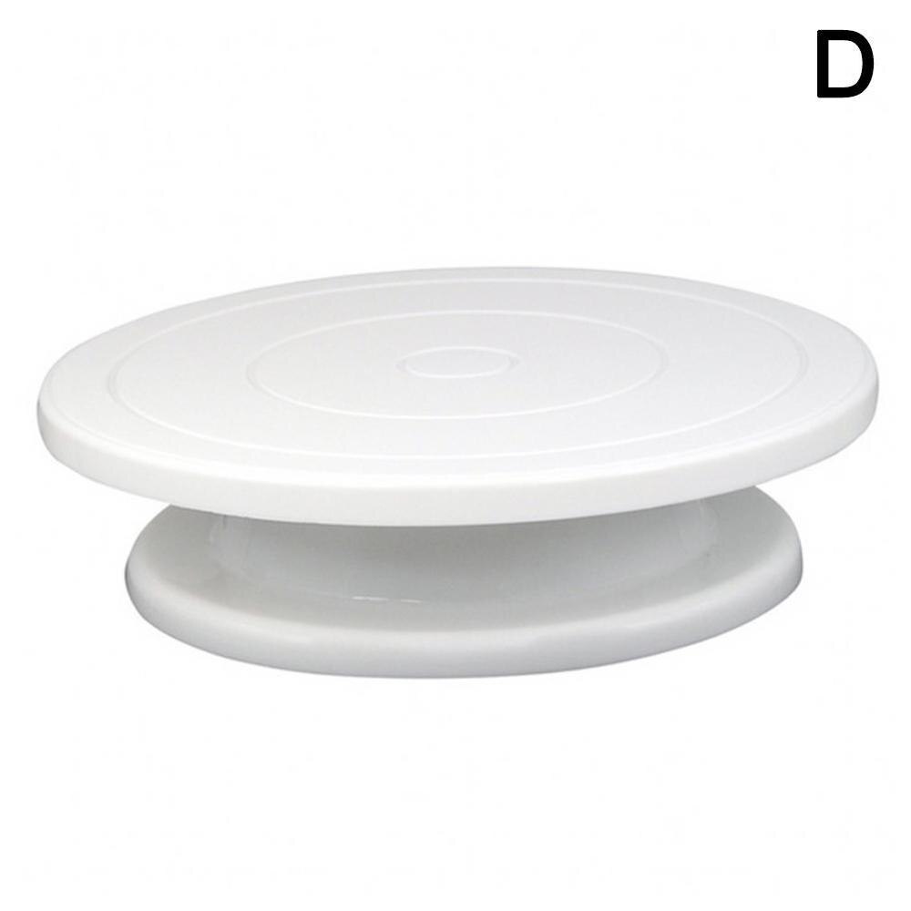 1 PCS Plastic Cake Plate Turntable Rotating Anti-skid Rotary Table DIY Cake Kitchen Pan Baking Cake Tool Decorating Stand R P1P3: D