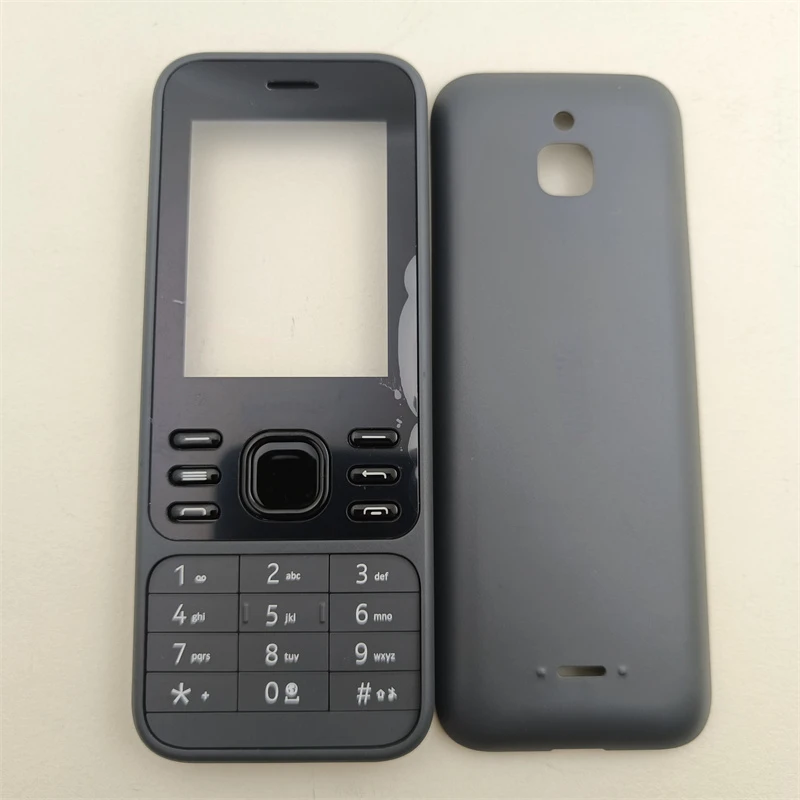 Voll gehäuse Gehäuse Front rahmen Batterie abdeckung Englisch Tastatur Ersatzteile für Nokia 6300 4g: Rose