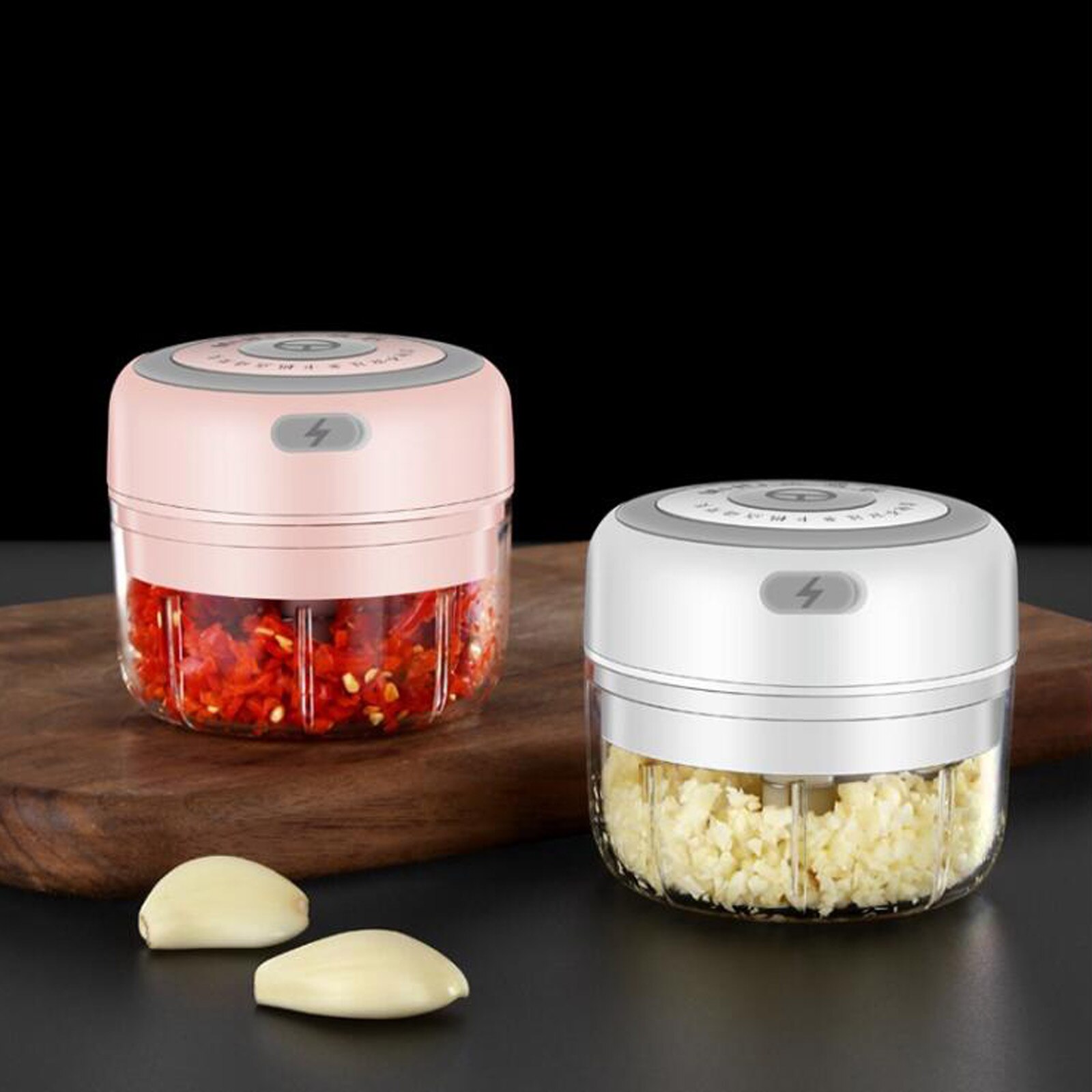 Groente Stamper Machine Mini Draadloze Keuken Gadget Elektrische Handheld Gehakt Knoflook Groente Squeezer