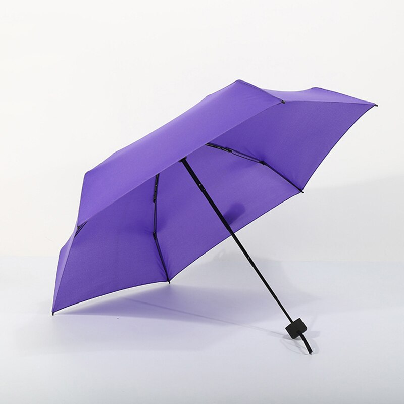 Små mini vikbara paraply regn kvinnor män mini pocket parasoll flickor anti-uv vattentäta bärbara paraplyer
