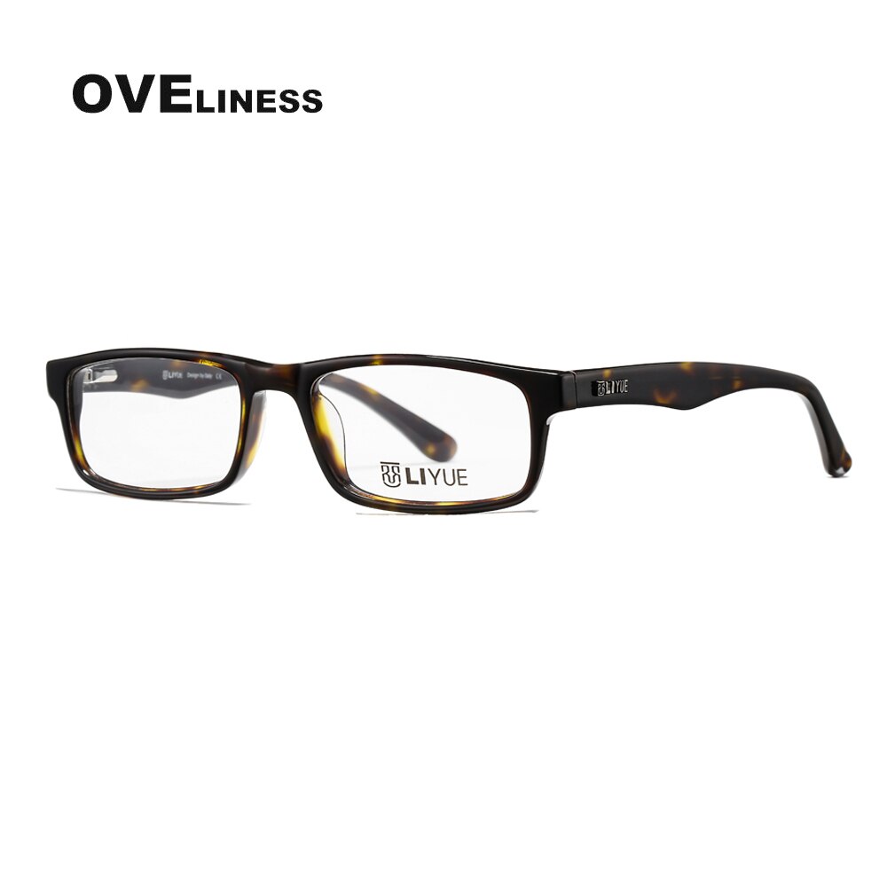 Square eyeglasses frames eye glasses frame men women Optical Acetate full eyewear Myopia Prescription glasses Spectacles: MULTI