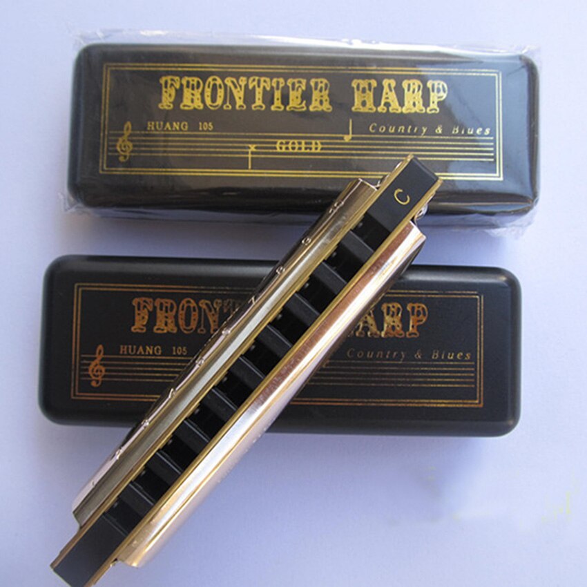 Harmonica Golden 10 Gaten C Sleutel Bruce Mondharmonica Muziekinstrument Diatonische Gaita Blues Jazz band Instrumentos musicais harp