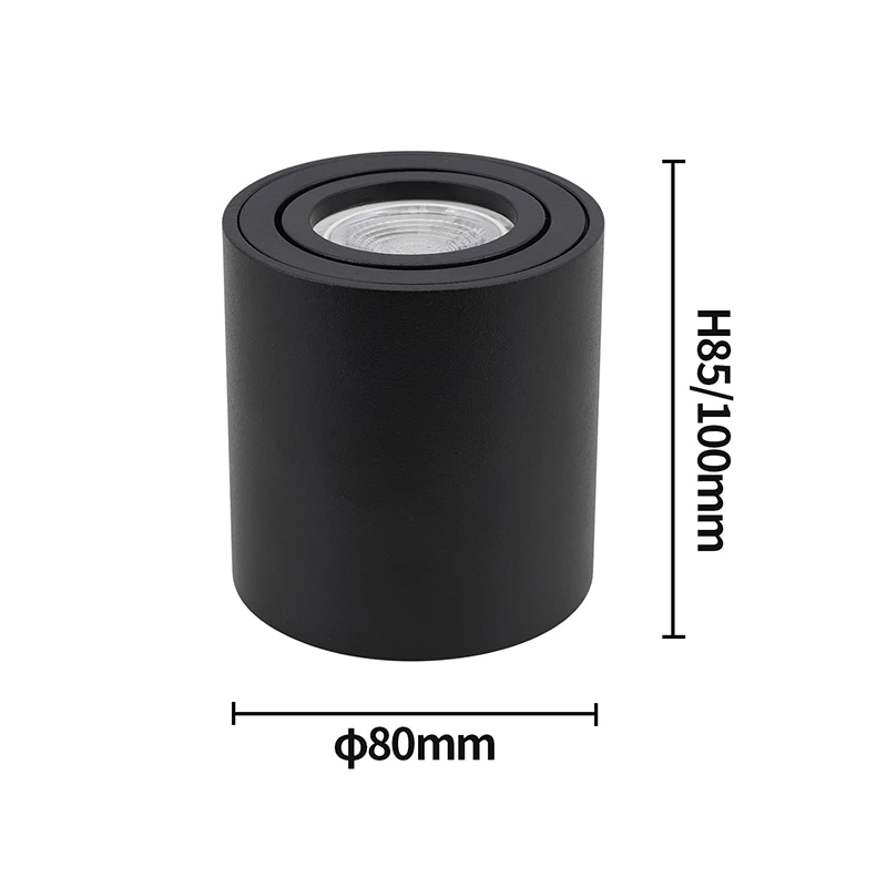 Spotlight  gu10 -armatur rund led-påbygget loftspotlight  gu 10 halogenpære cylinderformet nedadrettet lampearmatur 220v: Orange / Blå