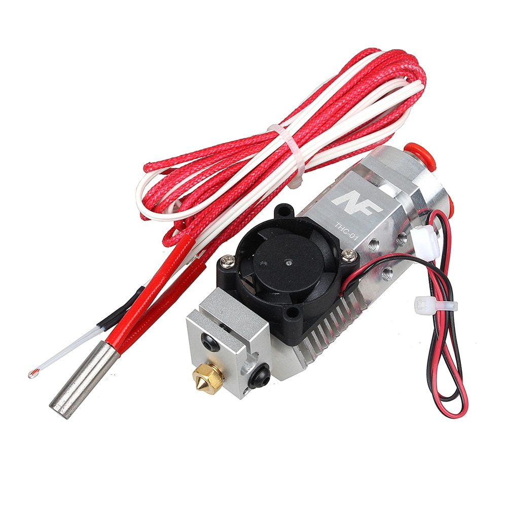 3D Drucker Teile Extruder 3 in 1 Hotend Fusion Multi-farbe düse 1,75mm NF THC-01 Drei Farben Schalt metall 12 V/24 V Heizung