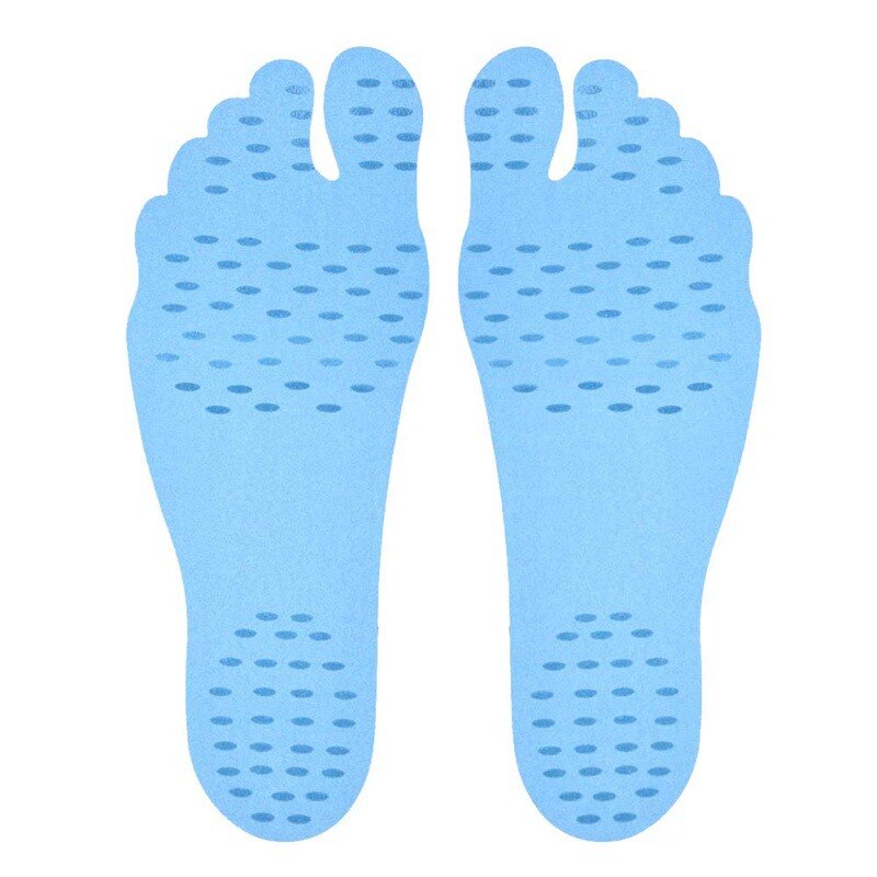 Outdoor Sticker Shoes Stick on Soles Sticky Pads for Feet beach sock waterproof Hypoallergenic adhesive pad for Feet: L / XL