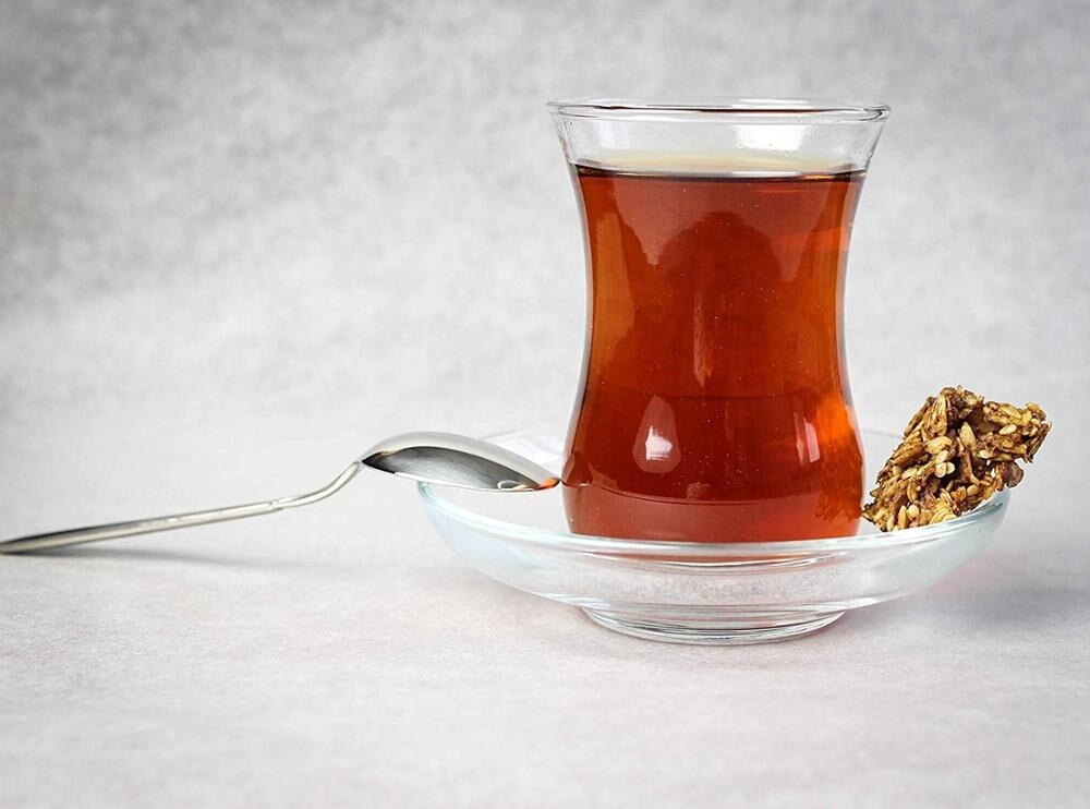 Pasabahce Turkish Tea Glasses And Saucers Set - 12 PCS Limited Edition Suitable For