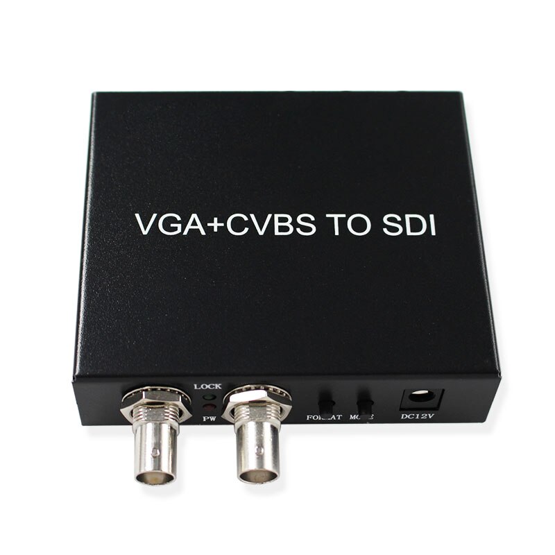 VGA to SDI Converter Adapter VGA+CVBS to SDI Support Full-HD / SD-SDI / 3G-SDI 2 SDI Ports