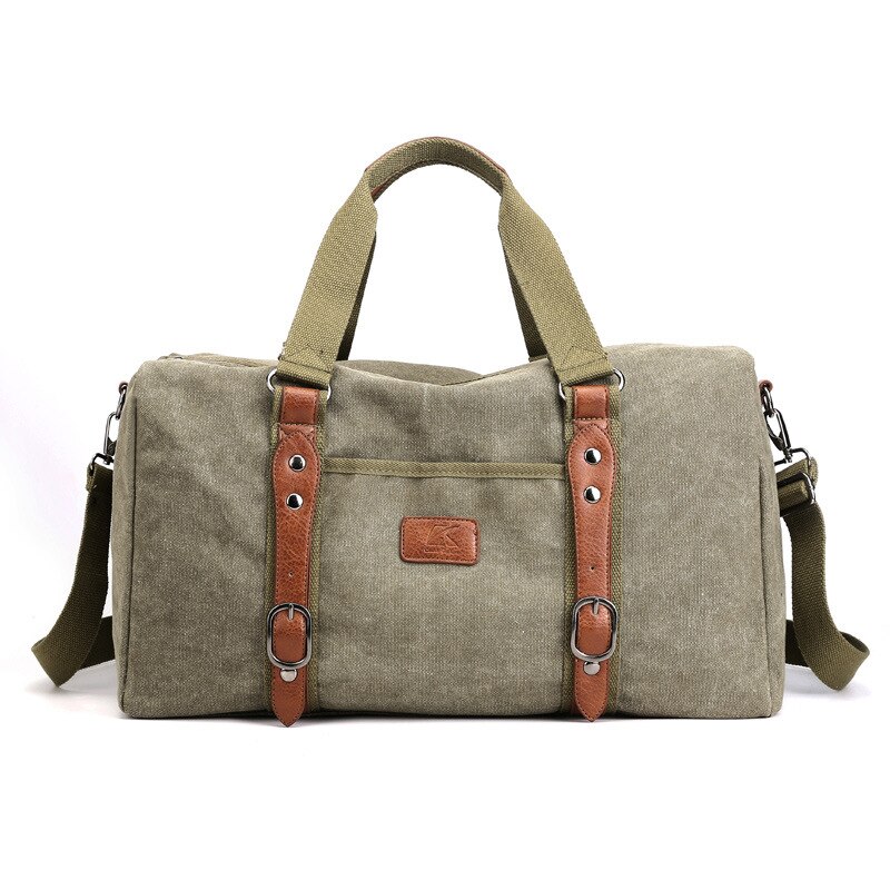 Bolso de mano deportivo para hombre, bolsa de viaje neutral para actividades al aire libre: Verde militar