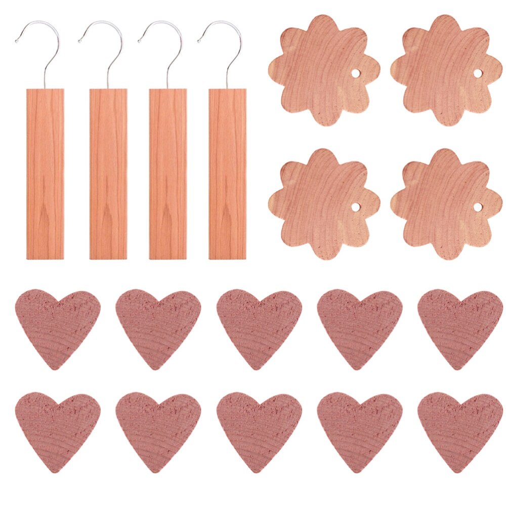 Simple Cedar Wood Blocks Mothproof Hanging Wood Blocks for Clothes Storage