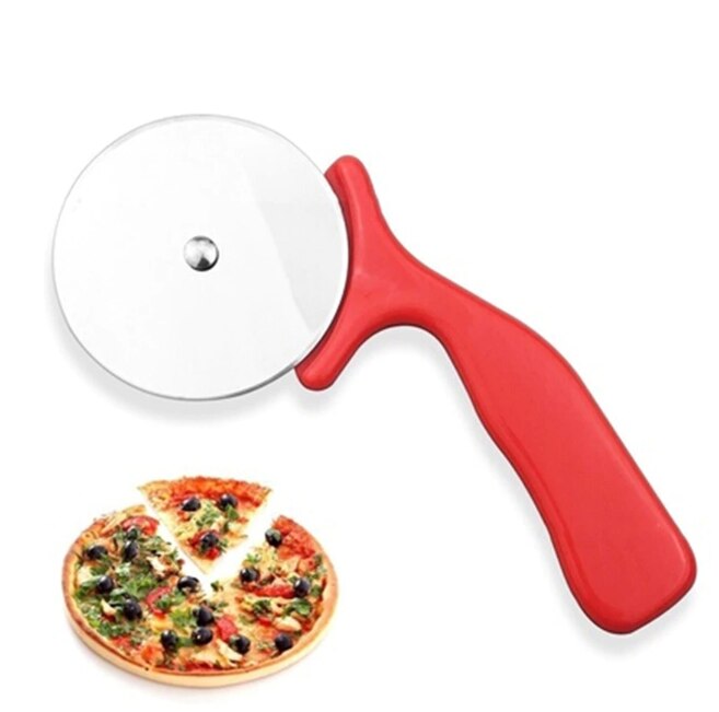 Utensilios de cocina para cortar masa en forma de rueda, utensilios de cocina antiadherentes, para hacer albóndigas, accesorios portátiles para el hogar: pizza roller knife