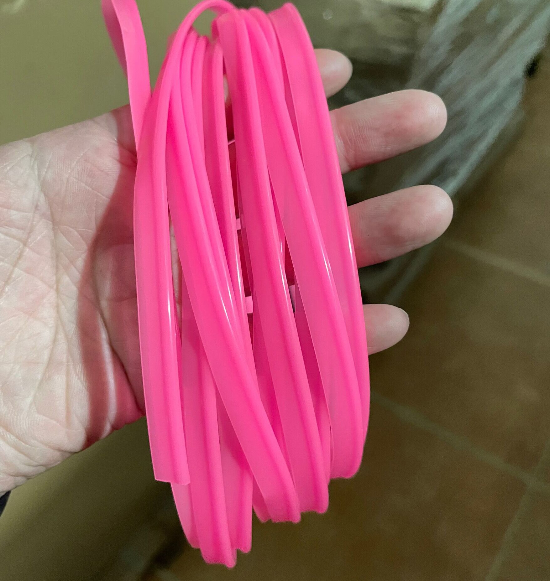 Bil dekorative pyntelister styling biltilbehør indvendig udvendig støbestrimmel pink og lilla farve
