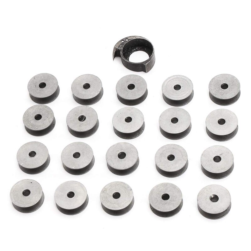 21 Stks/set Duurzame Metalen 20Pcs Kleine Klossen En 1Pc 29K Spoelhuishaak Voor Singer Naaimachine Diameter 5/8Inch