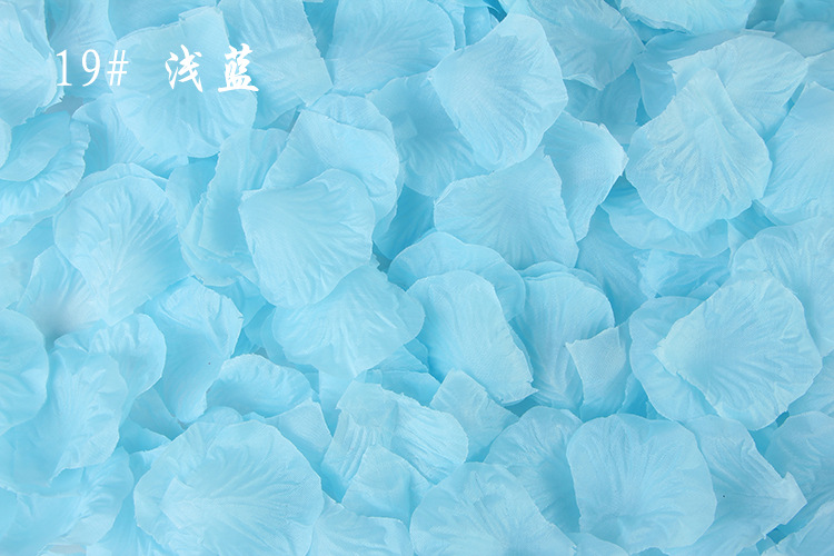 100PCS 5*5CM Silk Rose Petals for Wedding Decoration Romantic Artificial Rose Flower Wedding Accessories Petalos De Rosa: N19