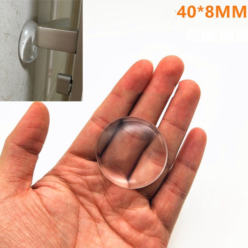 1/6 Stuks Siliconen Deurklink Bumper Zachte Muur Protectors Shield Zelfklevende Deurknop Pads Deurklink Guard Pads