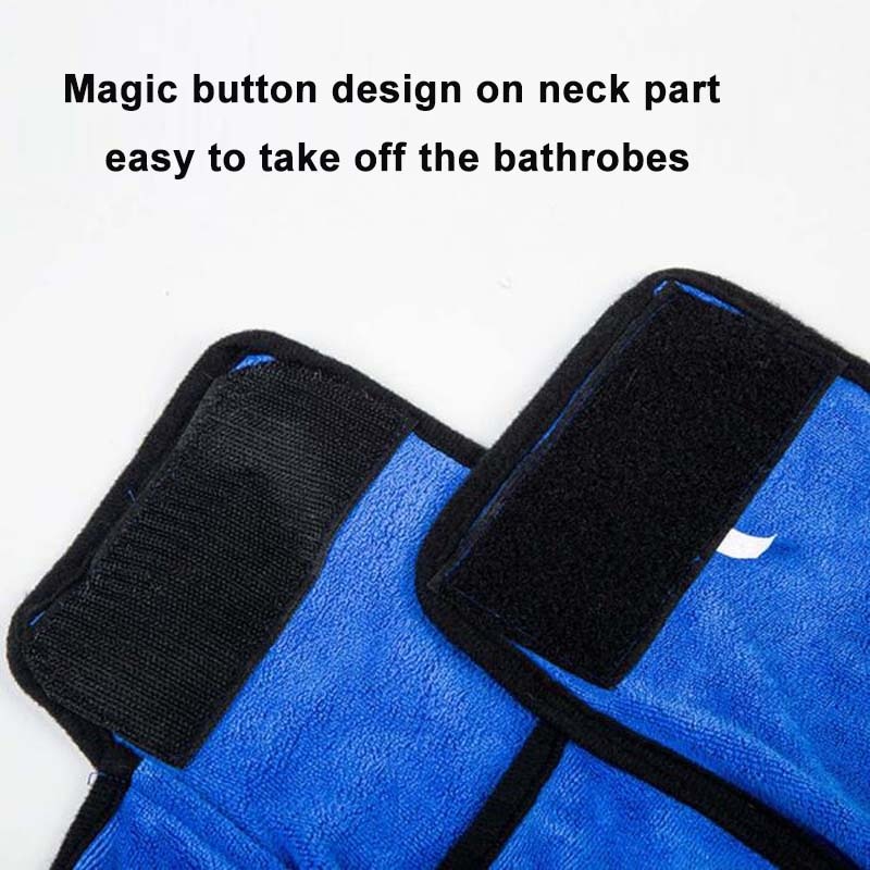 MySudui-Toalla de baño absorbente de secado rápido para perro, albornoz para gato, toalla de secado de microfibra, ropa cálida para perros, SUMINISTROS DE ASEO para perros