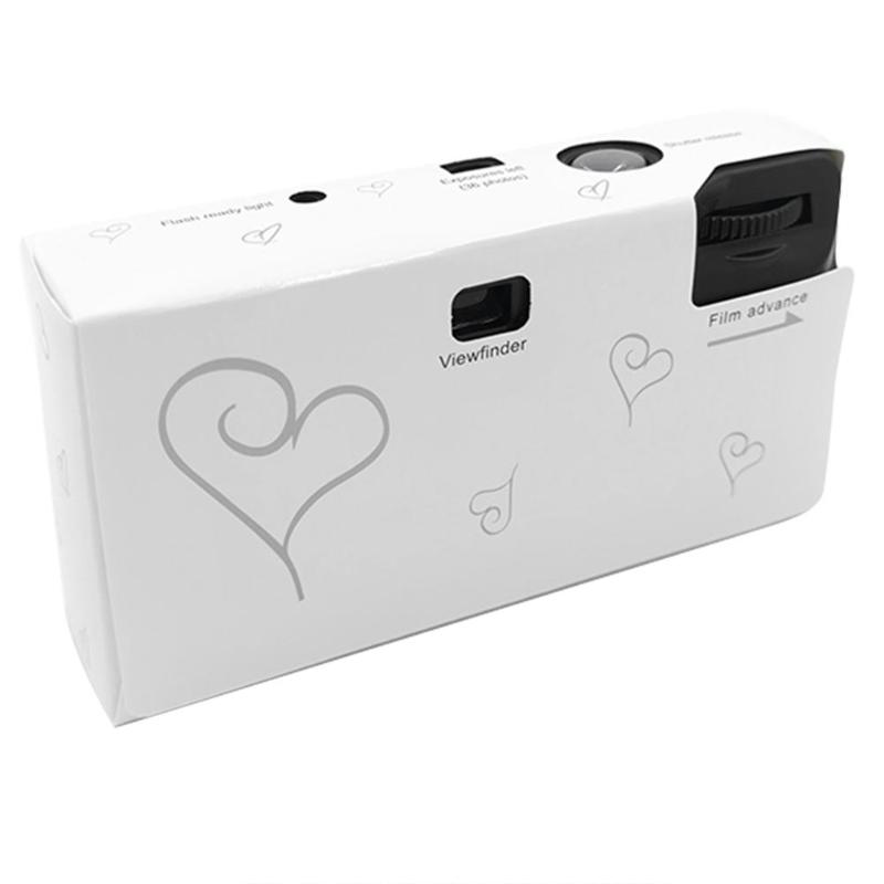 Mini Film Disposable Camera 35mm Film Manual Camera 36 Photos Portable Camera Small Size Retro Optical Camera with Power Flash