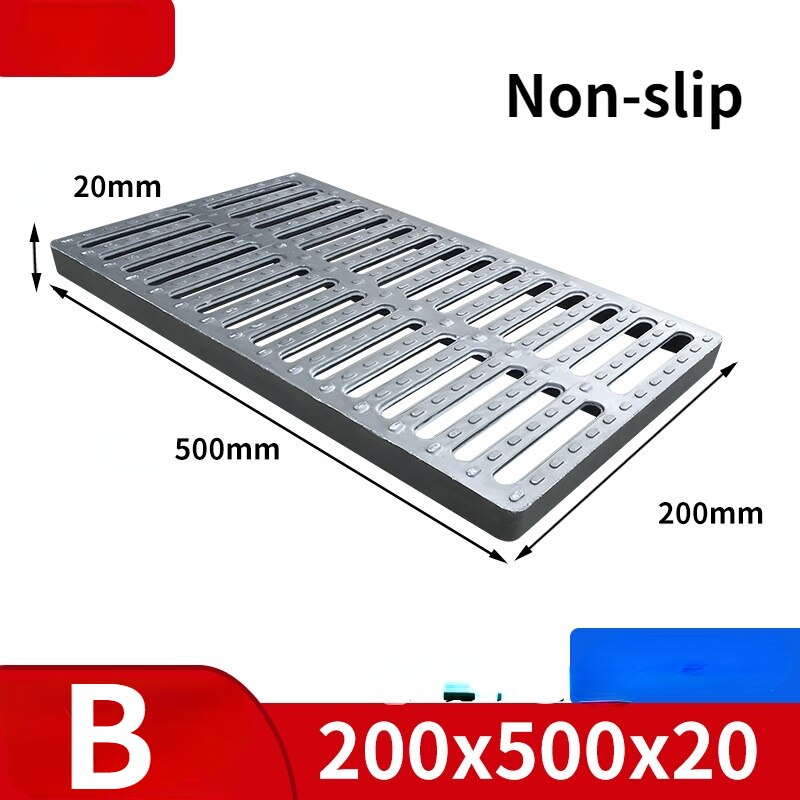 Water drain grate For Resin rectangular drain cover Kitchen sink manhole cover: B