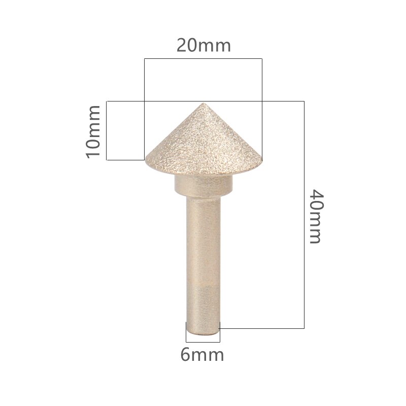 20-60mm 90 degree Vacuum Brazed Diamond Countersink Chamfering Tool drill bit For Tile Marble Granite Quartz Stone: 20mm