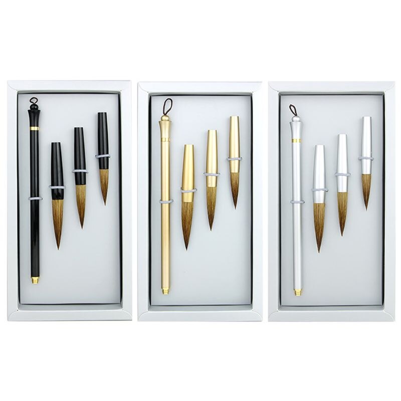 Calligraphy Painting Brush Pen Kit Regular Script Writing Tools Set Chinese Landscape Painting Ink Brush Pen Painting Supplies