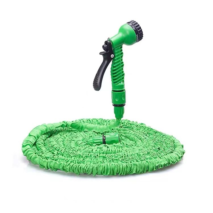 25-200FTGarden Schlauch Magie Wasser Schlauch Bewässerung Schlauch Spule flexibel Erweiterbar Rollen Schlauch Für Bewässerung Anschluss Blau Grün: 150ft / Grün
