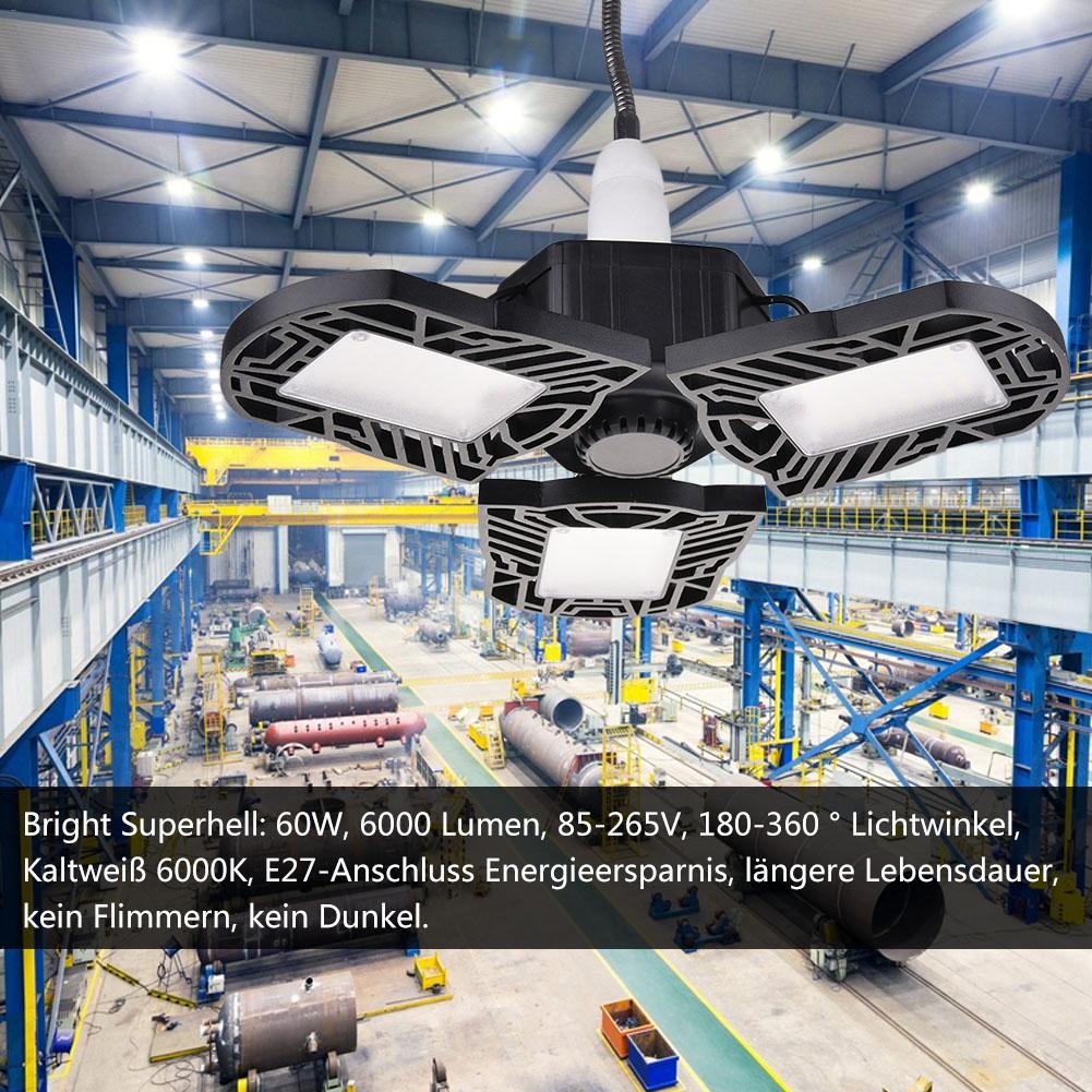 Led autotallin valaisin teollisuusvalaisin  e27/e26 led korkea lahden valo ufo deformaatio 60w työpaja pysäköinti varastolamppu 85-265v seinävalo