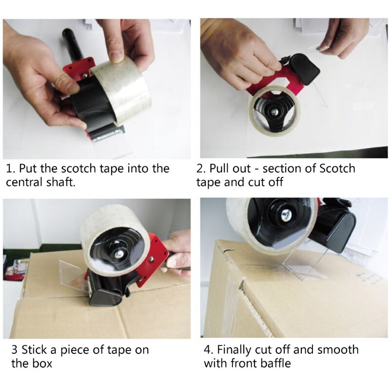 Packing Tape Dispenser Cutter for Sealing Packer Tape Seat Dispensador Strap Adhesiva Office Tapes Holder