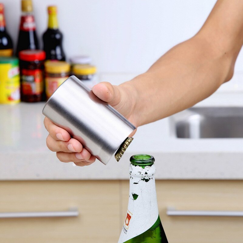 Magnetische Automatische Flesopener Snelle Bier Wijn Push Down Opener Bar Keuken Bar Gereedschap Accessaries