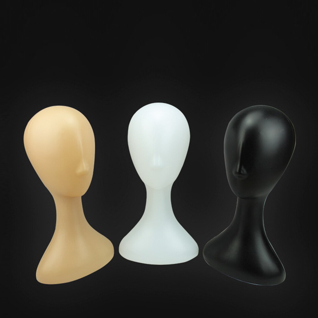 1pcs Female Plastic Mannequin Manikin Head Model Wig Glasses Hat Display Stand Health Wig Display Head Model Head