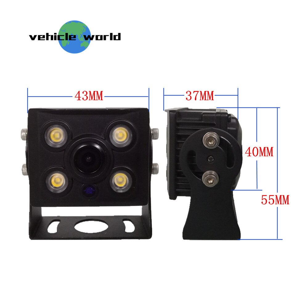 Waterproof IP 68 AHD 720P Night Vision Side Mounted Camera for Trailer Truck School Bus
